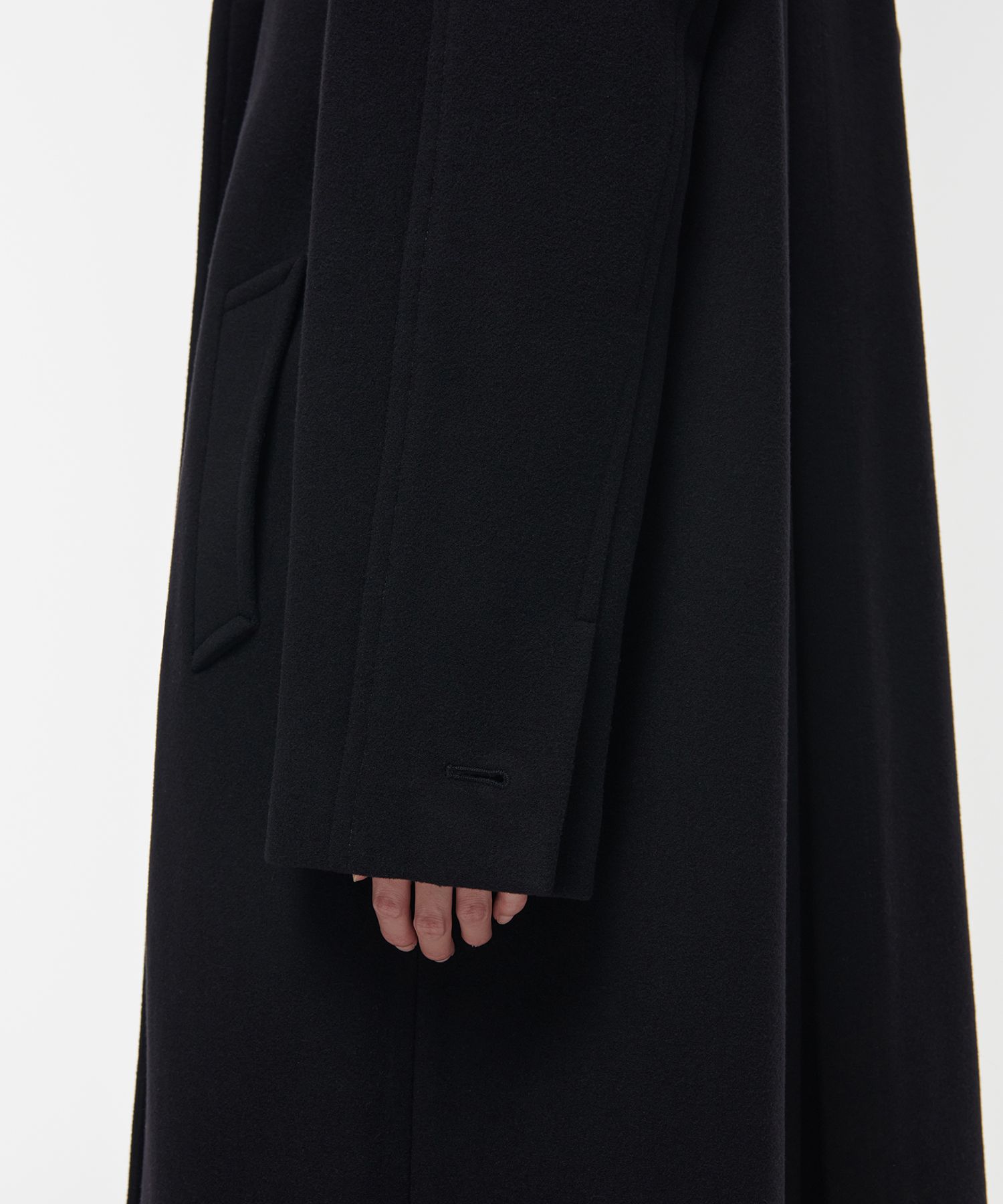 musinsa 黒 ダッフルコート M ストレッチメルトン ダッフルコート[品番：TKQJ0012750]｜TAKA-Q