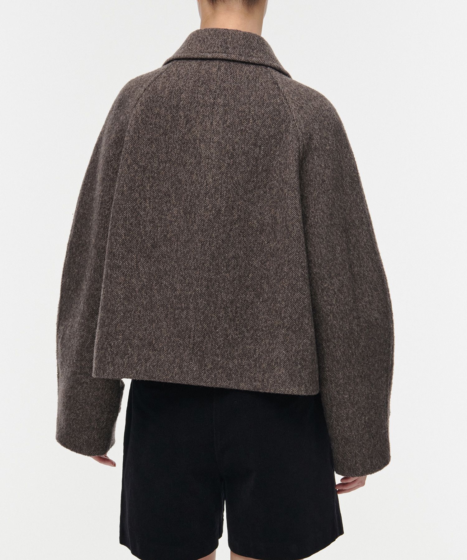 コート MUSINSA STANDARD Women's Wool Blend Boucle Short Mac Coat Bl MUSINSA | MUSINSA STANDARD WOMAN Women's Wool Blend Boucle