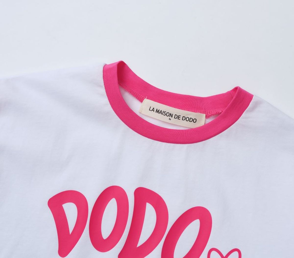 라메종드도도(LA MAISON DE DODO) Dodos Watermelon T-Shirt_White/Cherry Pink_반팔티