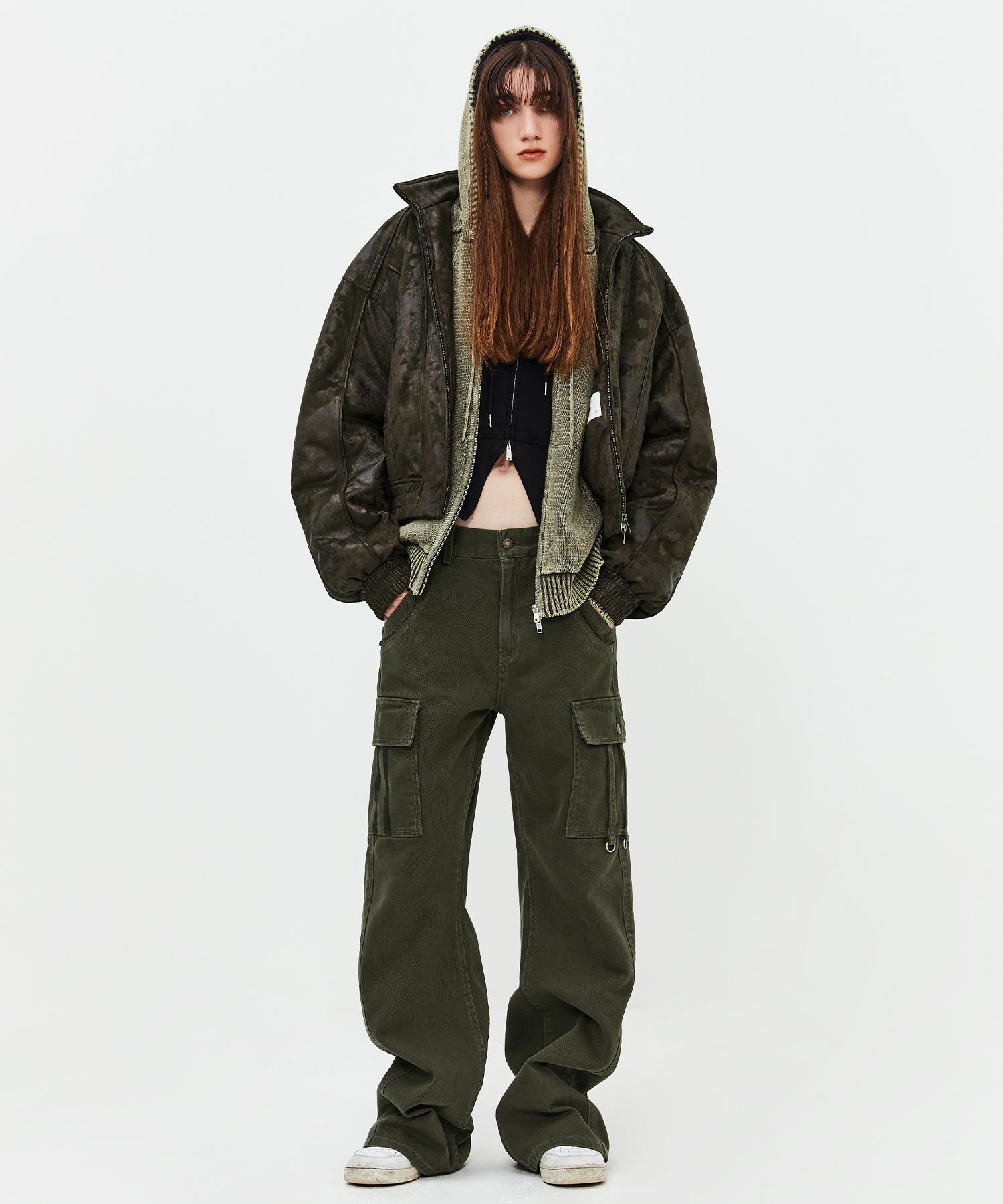 【LMOOD】Piece Dyed Hoodie Knit Zip-up MUSINSA | LMOOD Peace Dyed Hoodie Knit Zip Up Vintage Khaki