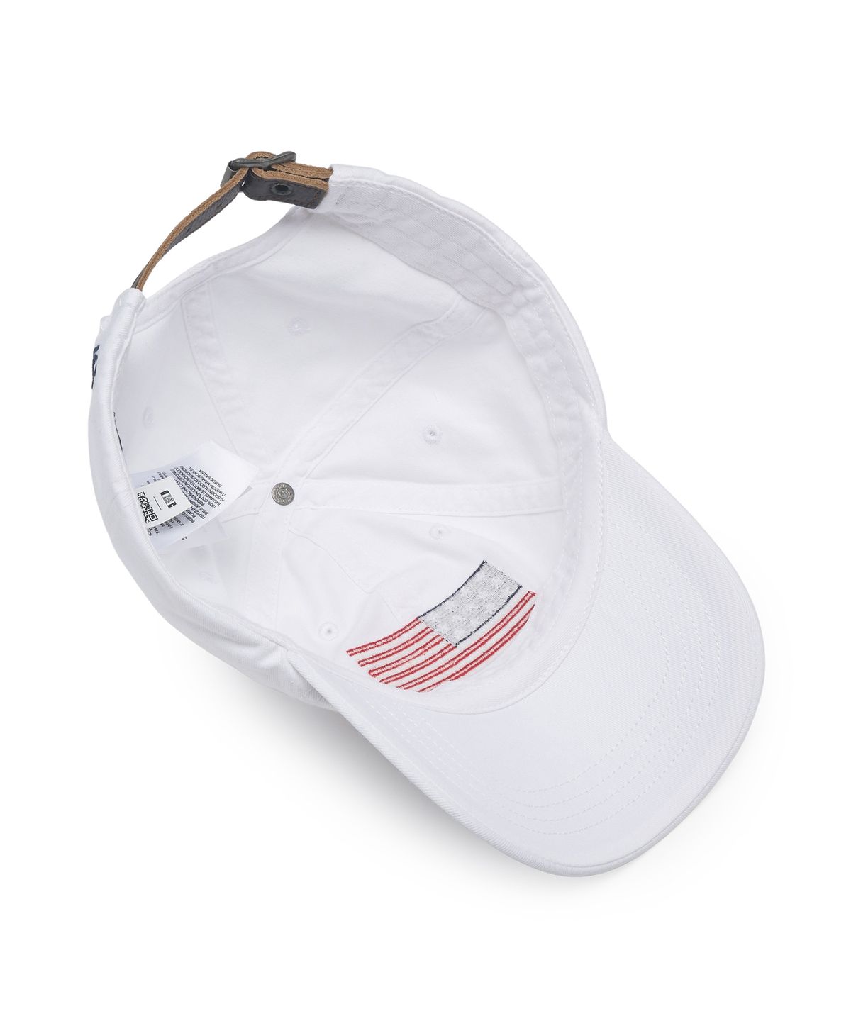 폴로 랄프 로렌(POLO RALPH LAUREN) 플래그 치노 볼 캡 - 화이트