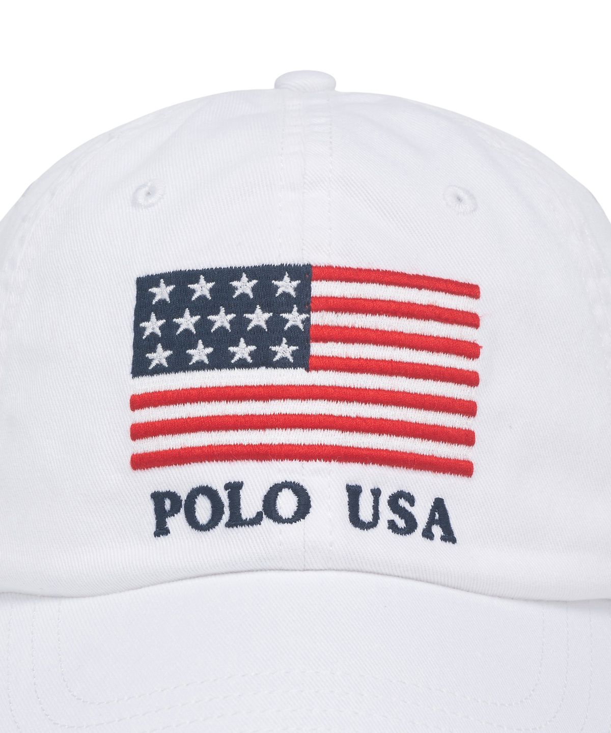 폴로 랄프 로렌(POLO RALPH LAUREN) 플래그 치노 볼 캡 - 화이트