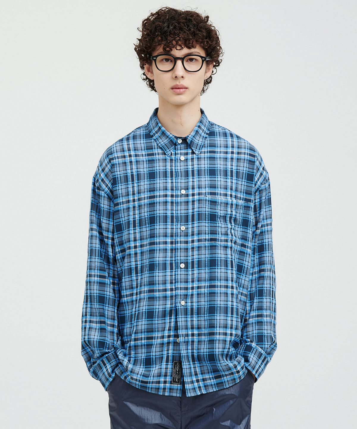 애니타임로릭(ANYTIME LOREAK) Iris Shirt-Blue
