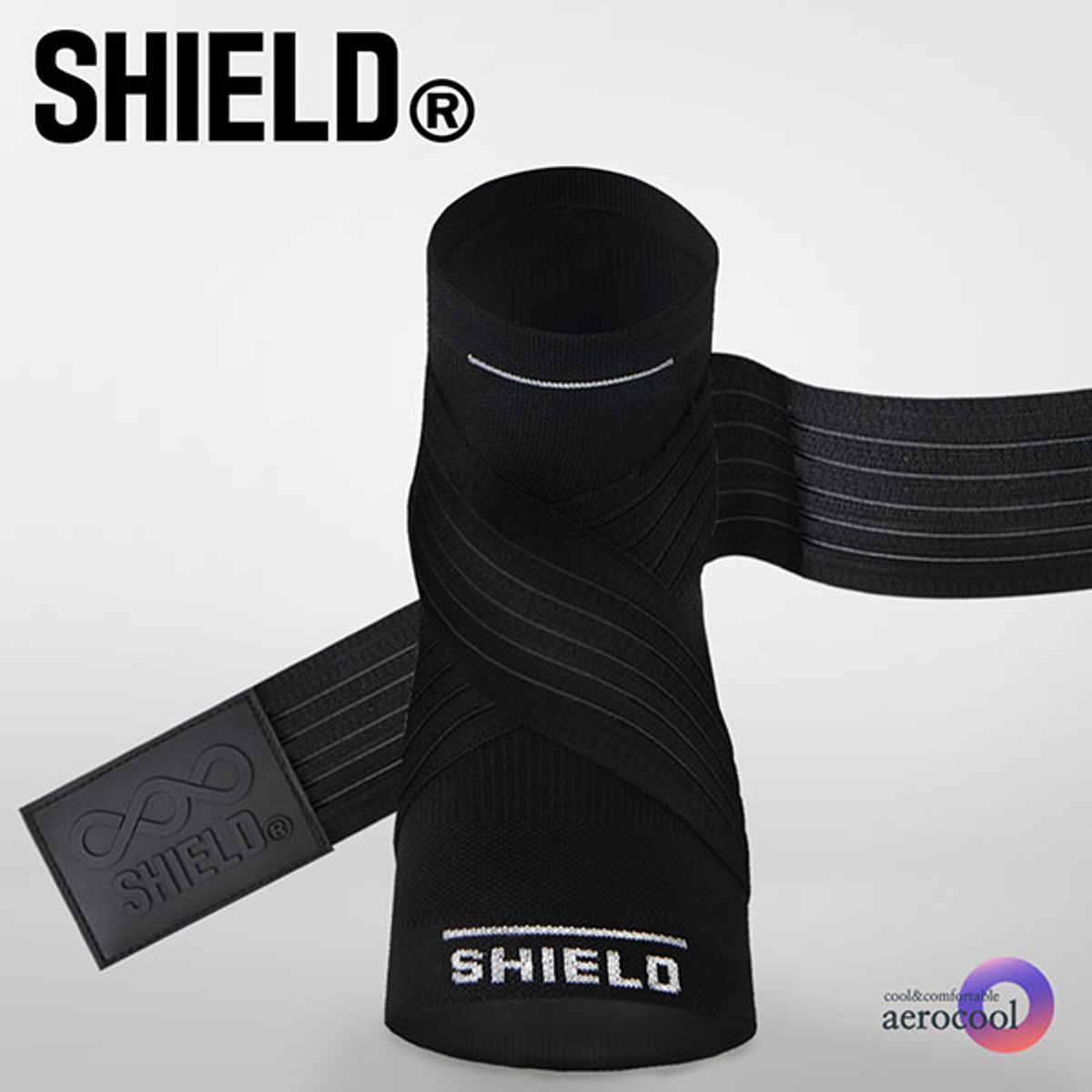 쉴드(SHIELD) X-밴드 하체강화 발목&무릎 2종 보호대 세트