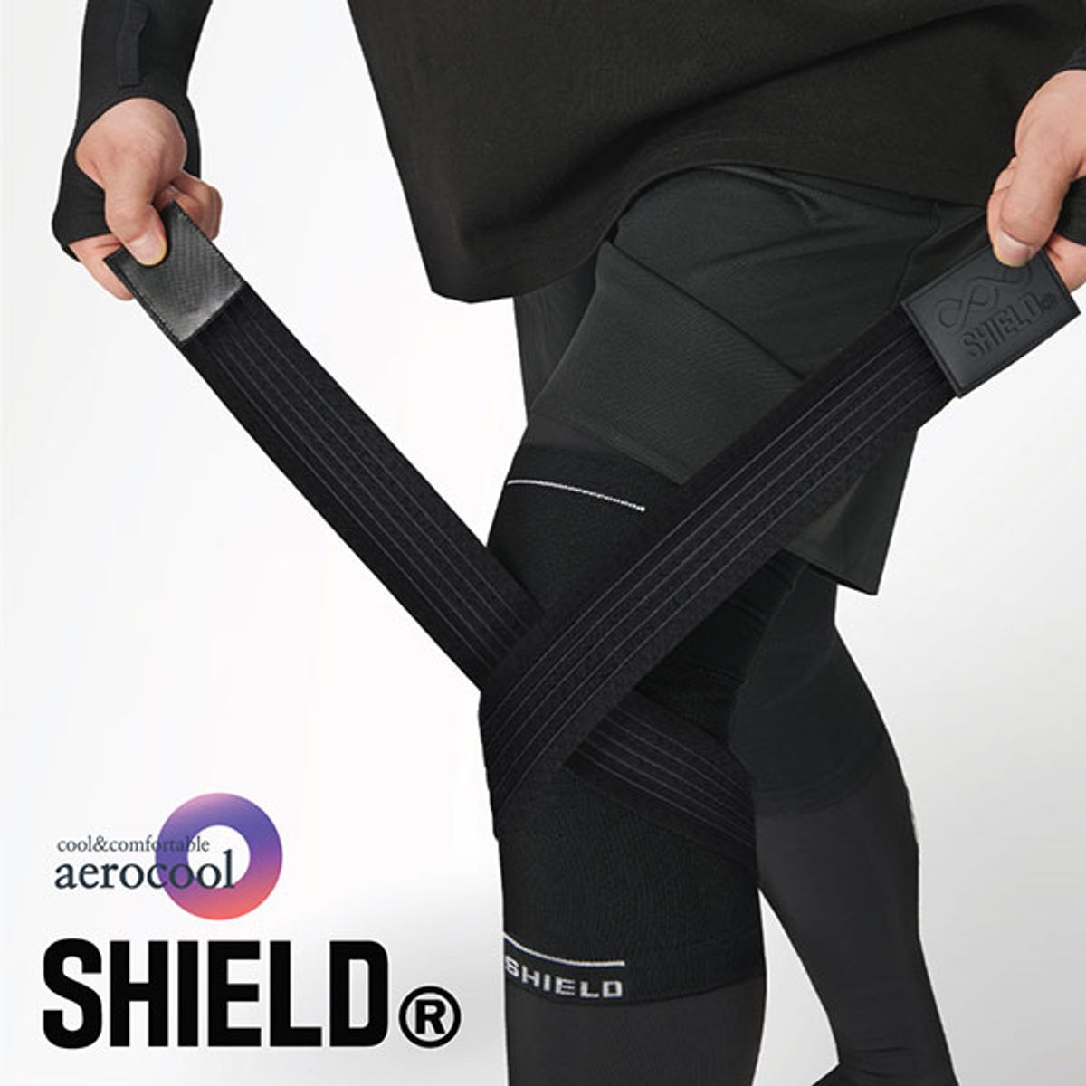 쉴드(SHIELD) X-밴드 손목&발목&무릎 3종 보호대 세트