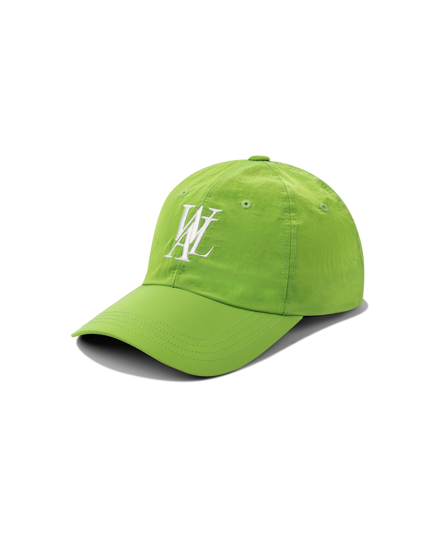 キャップ WOOALONG Signature Nylon Ball Cap White Logo LIME WL232WCA0 MUSINSA | WOOALONG Signature Nylon Ball Cap (White Logo) - LIME