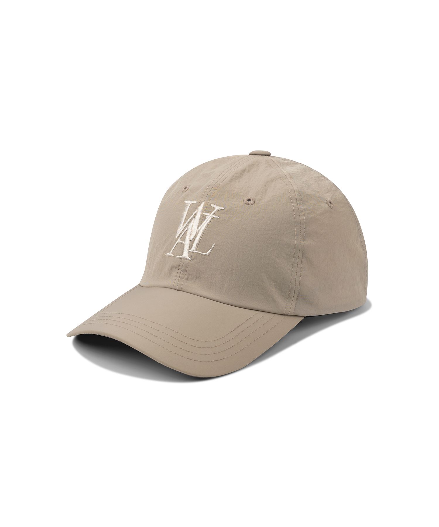 ★送料・関税込★WOOALONG★23SS Signature Logo ball cap NYLON MUSINSA | WOOALONG Signature Nylon Ball Cap - BEIGE