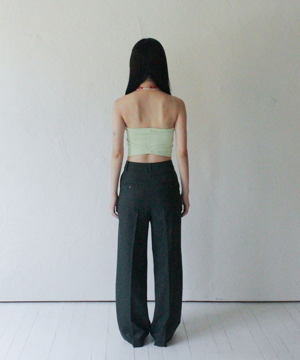 루바티(RUBATI) Wooden Beads Tube Top (MINT)