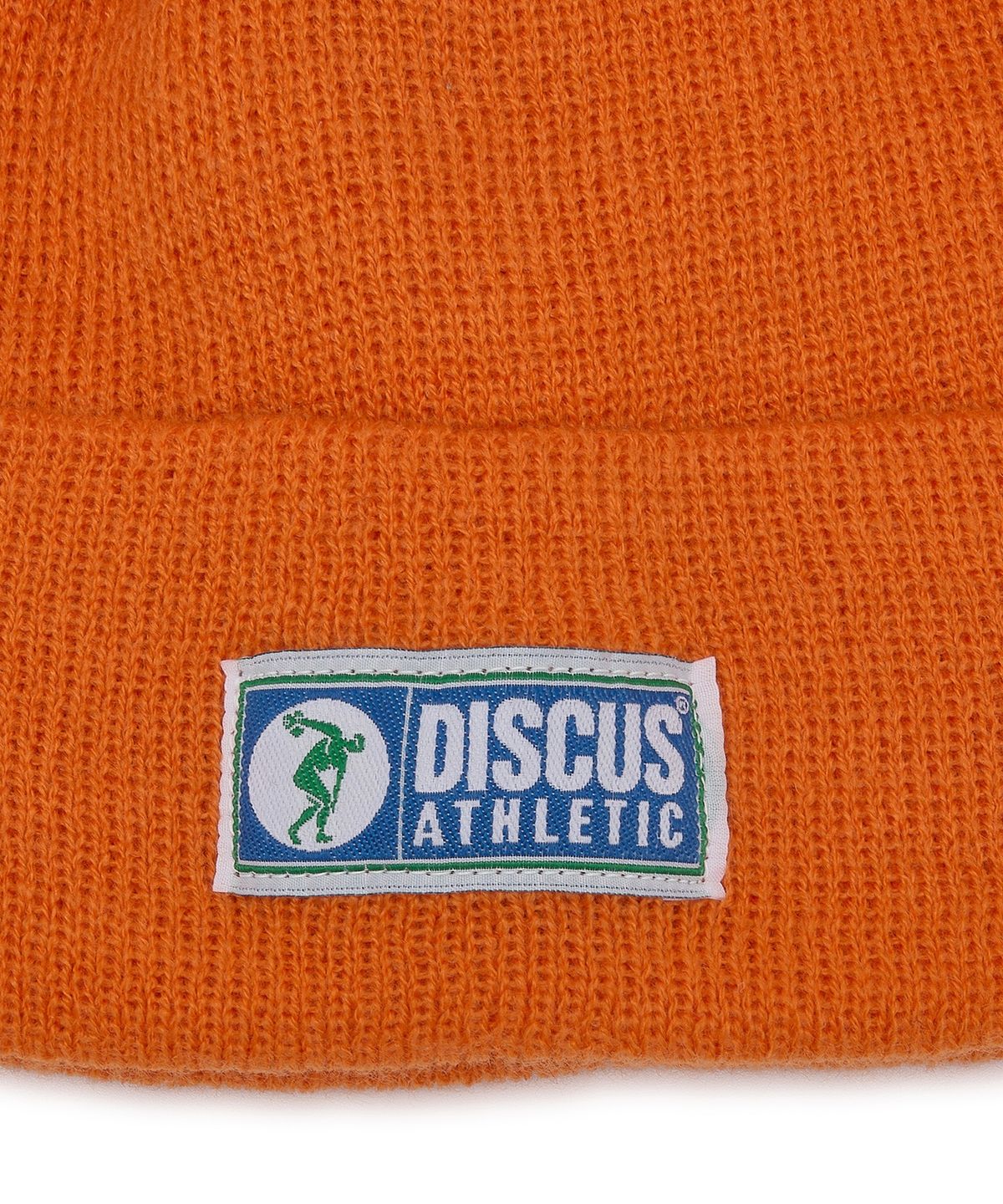 디스커스 애슬레틱(DISCUS ATHLETIC) 로고 비니 오렌지