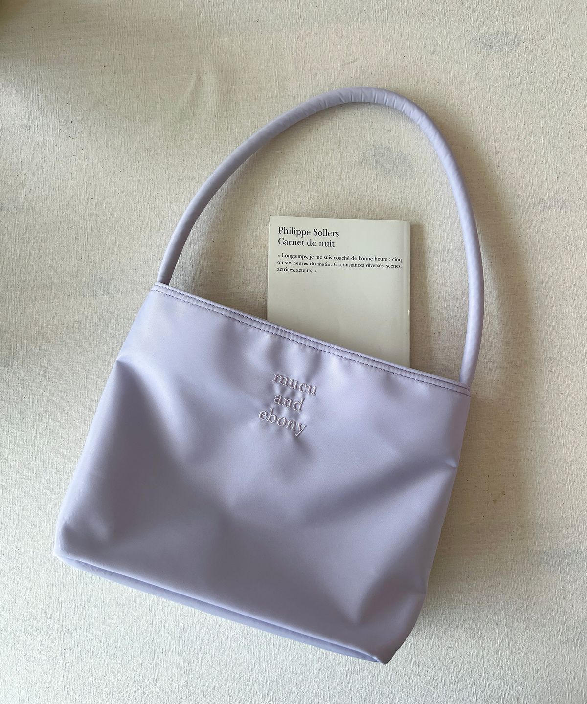 무쿠앤에보니(MUCU AND EBONY) Nearest Bag _ Lilac