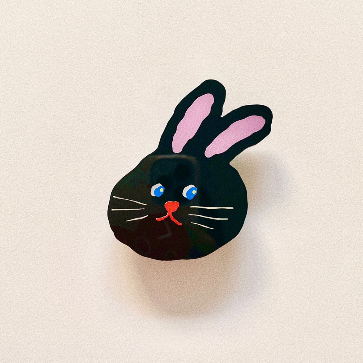 러브오낫(LOVE OR NOT) Black Rabbit Griptok 그립톡