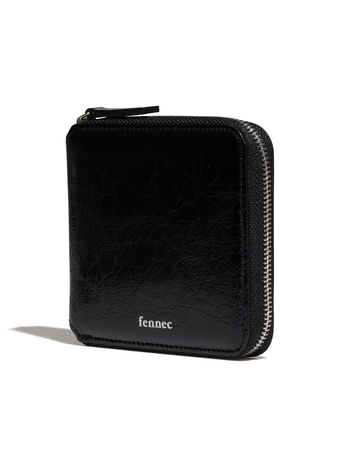 페넥(FENNEC) CRINKLE ZIPPER WALLET - BLACK