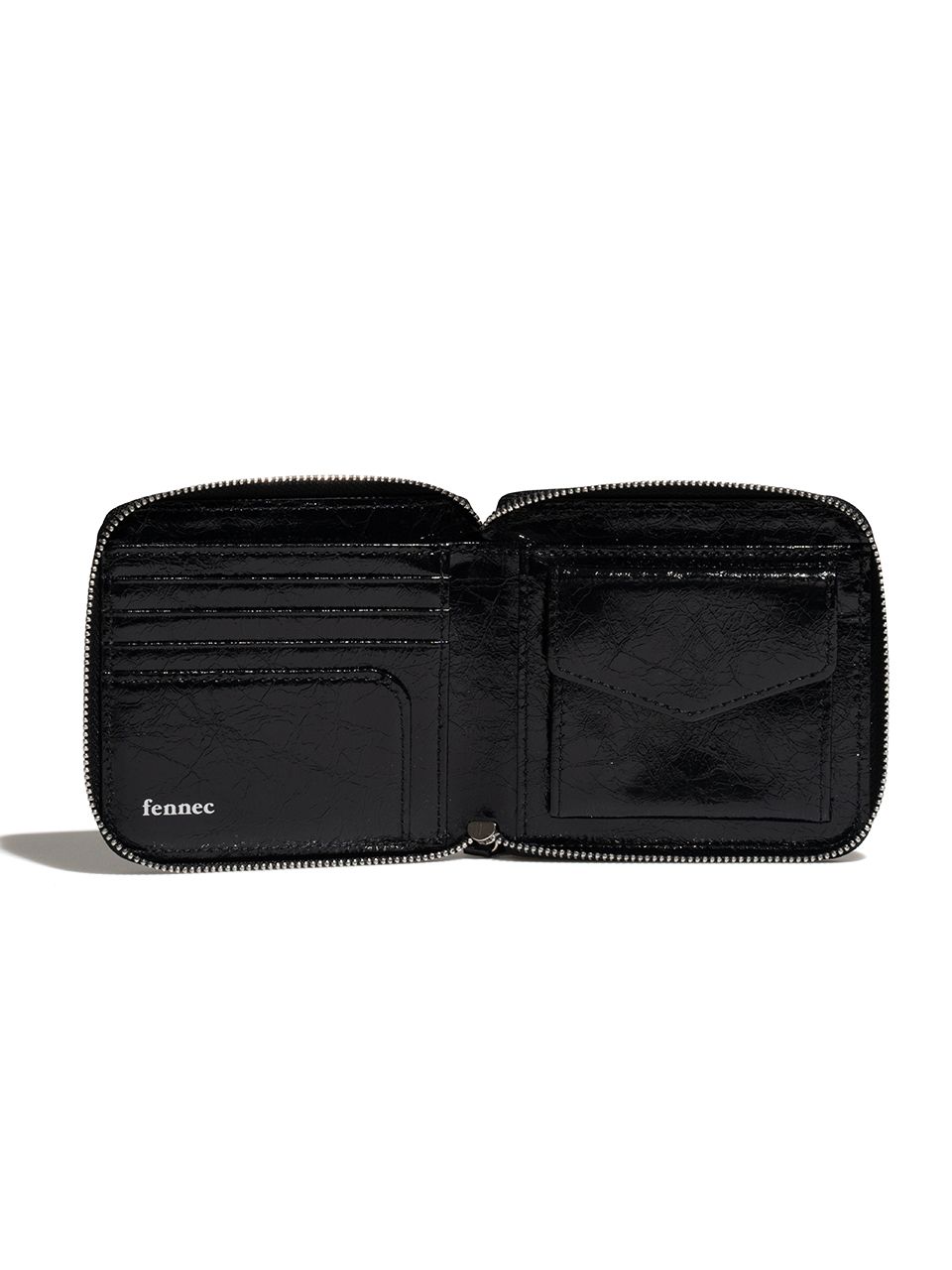 [fennec] CRINKLE ZIPPER WALLET BLACK / 韓国発 MUSINSA公式 | fennec CRINKLE ZIPPER WALLET - BLACK