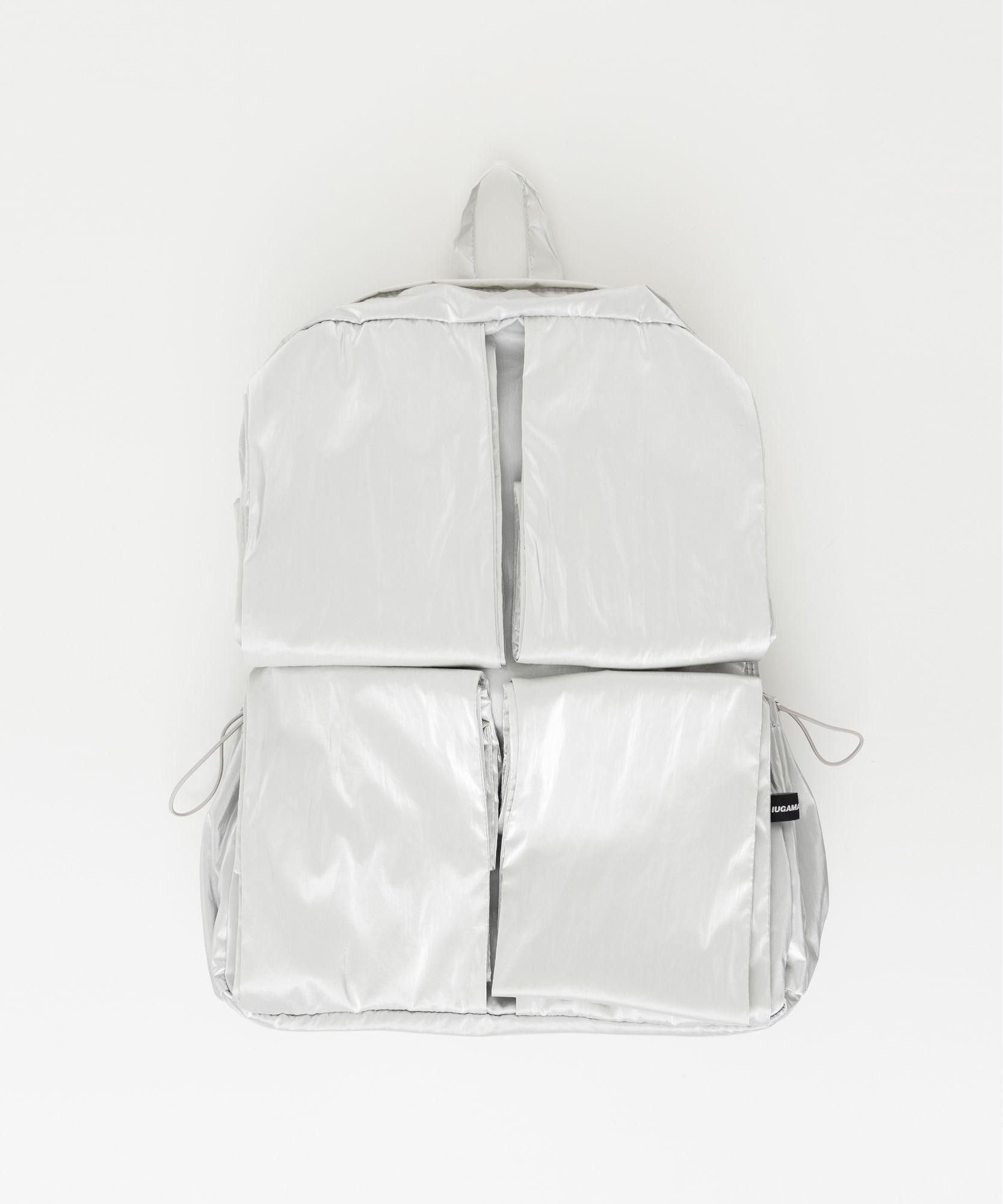 ● IUGAMAKARAS ● Knotted Backpack Nylon-Silver Knotted Backpack (Nylon-silver) - IUGAMAKARAS | 60% - Asian