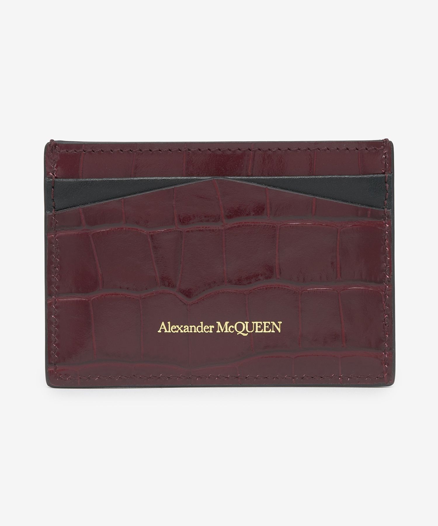 MUSINSA | ALEXANDER McQUEEN Skull Card Holder - Burgundy