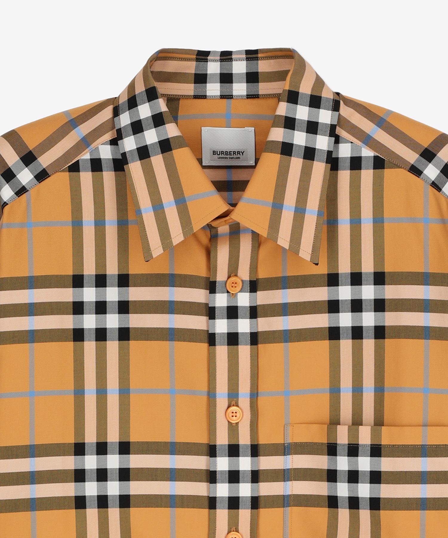 ■Burberry■ Checked Shirt Orange 8071523 8071523FW23 MUSINSA | BURBERRY Check Shirt - Orange / 8071523