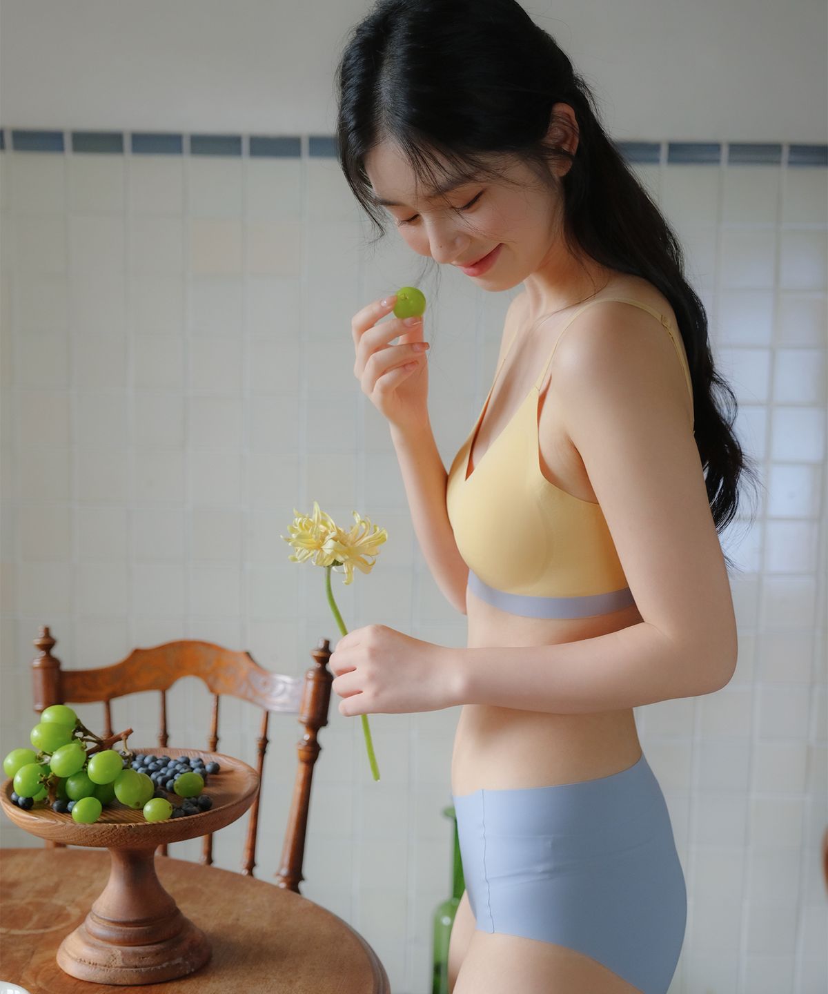 르세렌(LESEREIN) 아멜리 배색 누디 브라렛