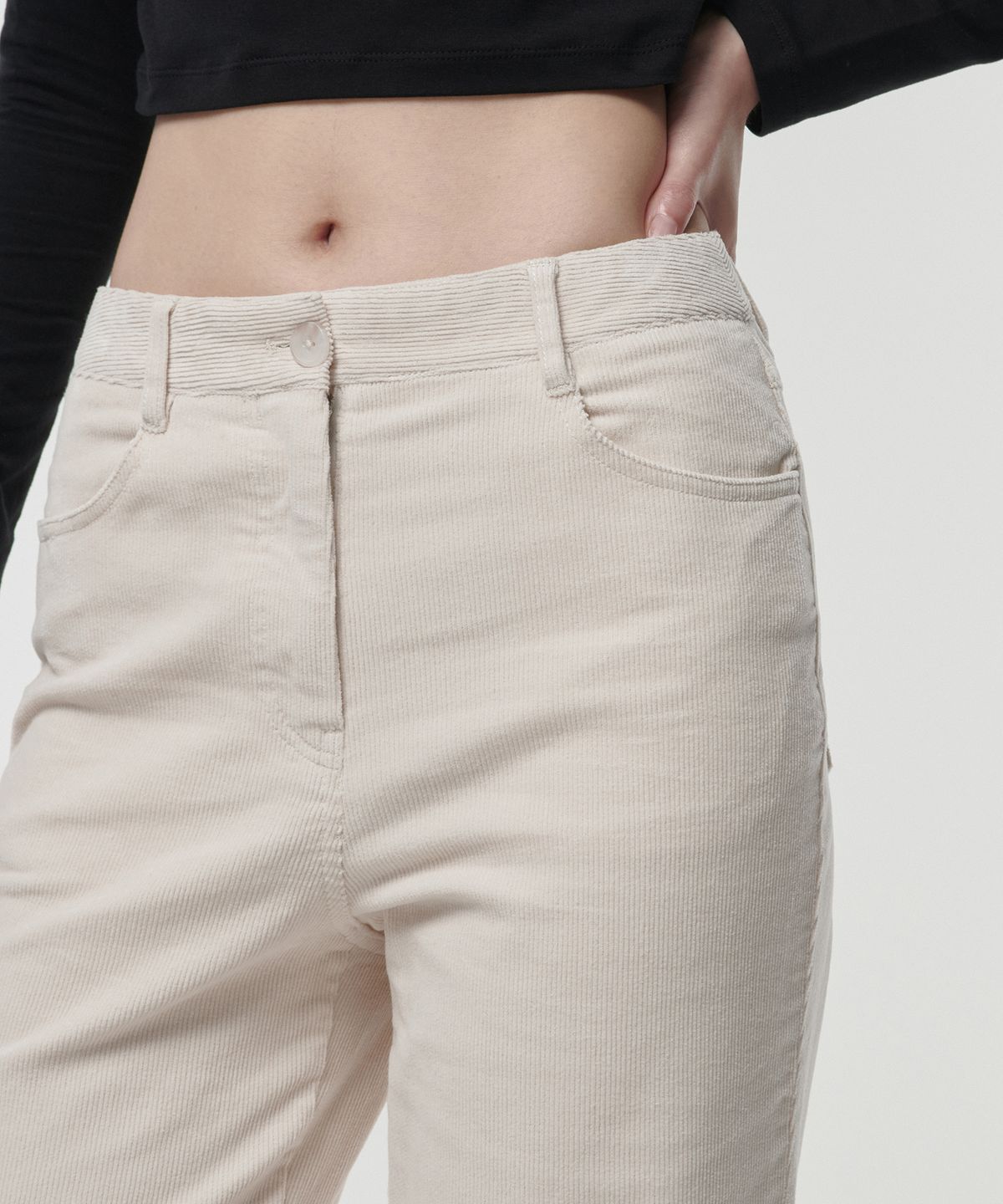 무신사 스탠다드 우먼(MUSINSA STANDARD WOMAN) 우먼즈 스트레이트 코듀로이 팬츠 [크림]