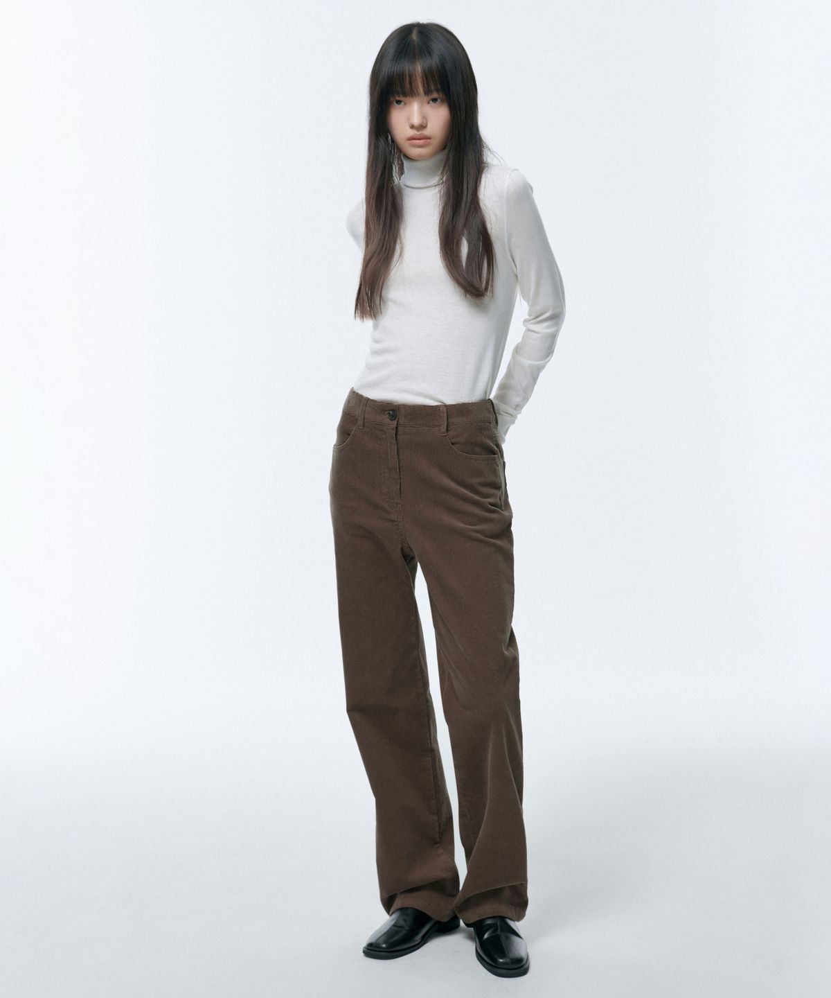 무신사 스탠다드 우먼(MUSINSA STANDARD WOMAN) 우먼즈 스트레이트 코듀로이 팬츠 [카키 브라운]