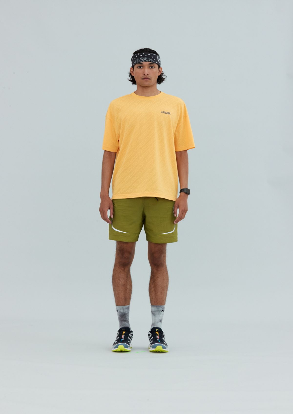 칼렉(KALEG) MENS WARM UP T SHIRTS/SOFT ORANGE