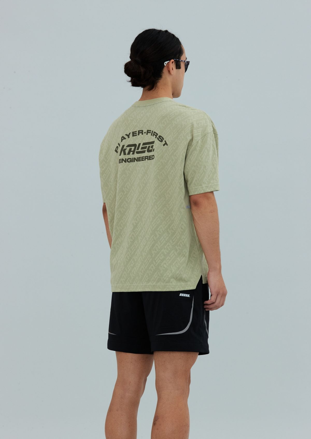 칼렉(KALEG) MENS WARM UP T SHIRTS/LIGHT KHAKI