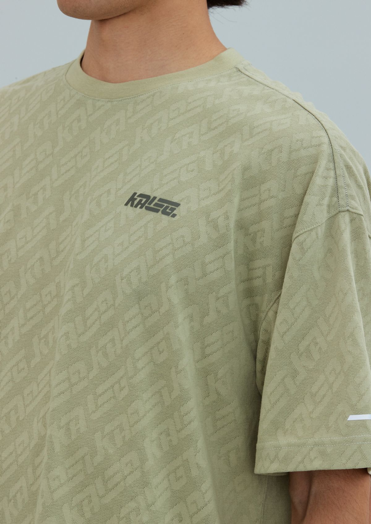 칼렉(KALEG) MENS WARM UP T SHIRTS/LIGHT KHAKI