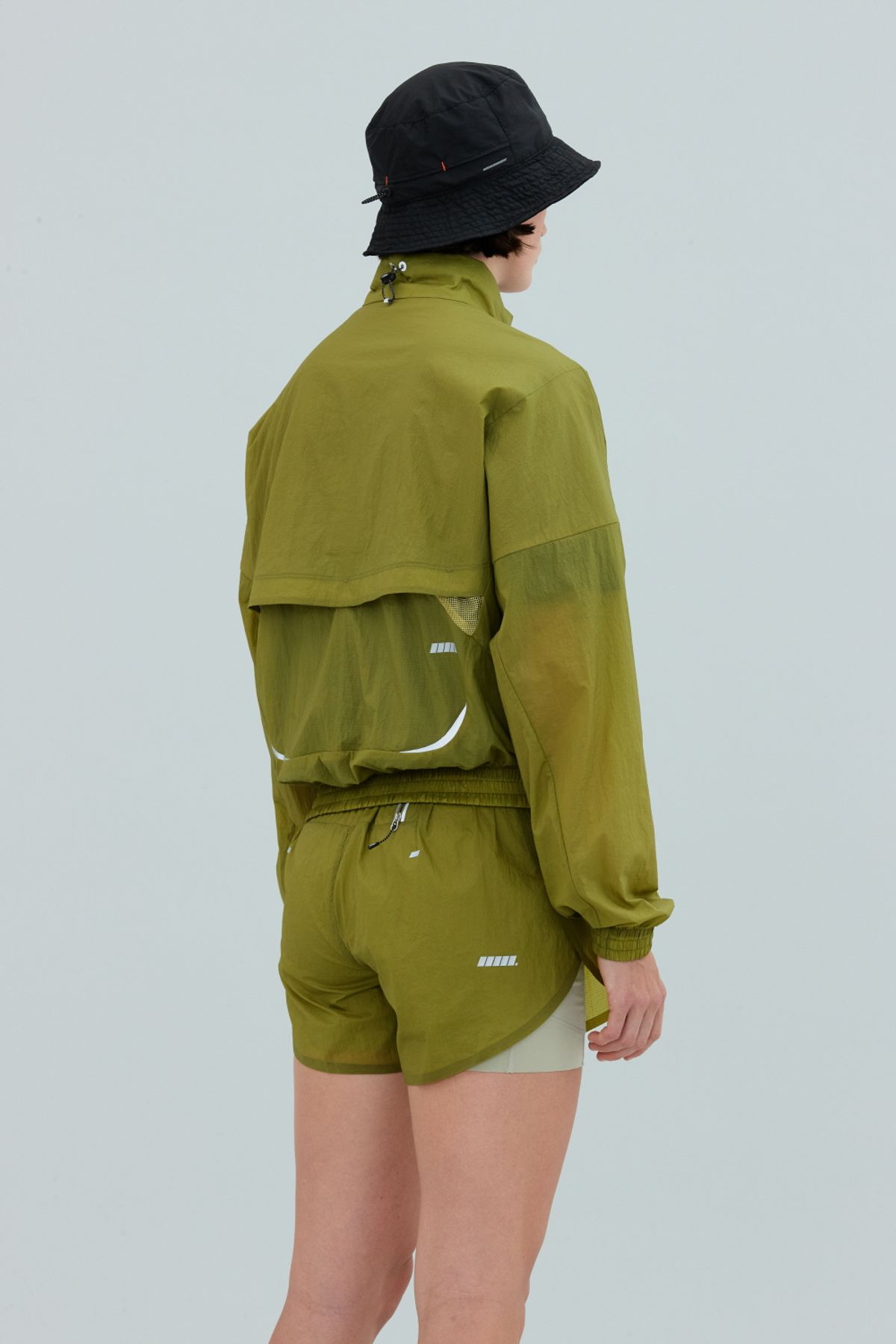 칼렉(KALEG) WOMENS WARM UP WIND JACKET/YELLOW GREEN