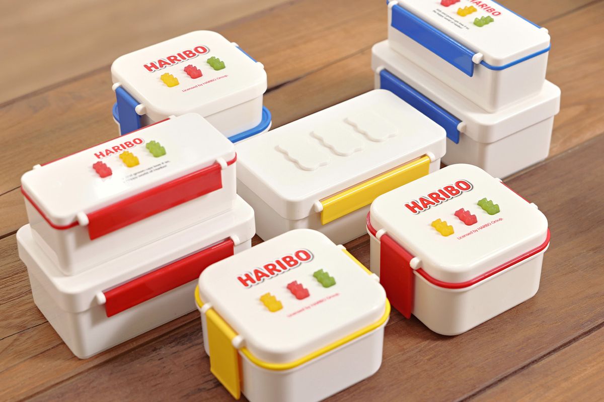 하리보(HARIBO) 골드베렌 런치박스 세트 (직사각)