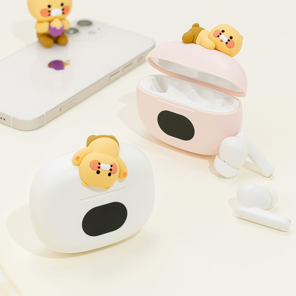 카카오프렌즈 파트너(KAKAOFRIENDS PARTNERS) TWS 춘식이 블루투스 무선 이어폰