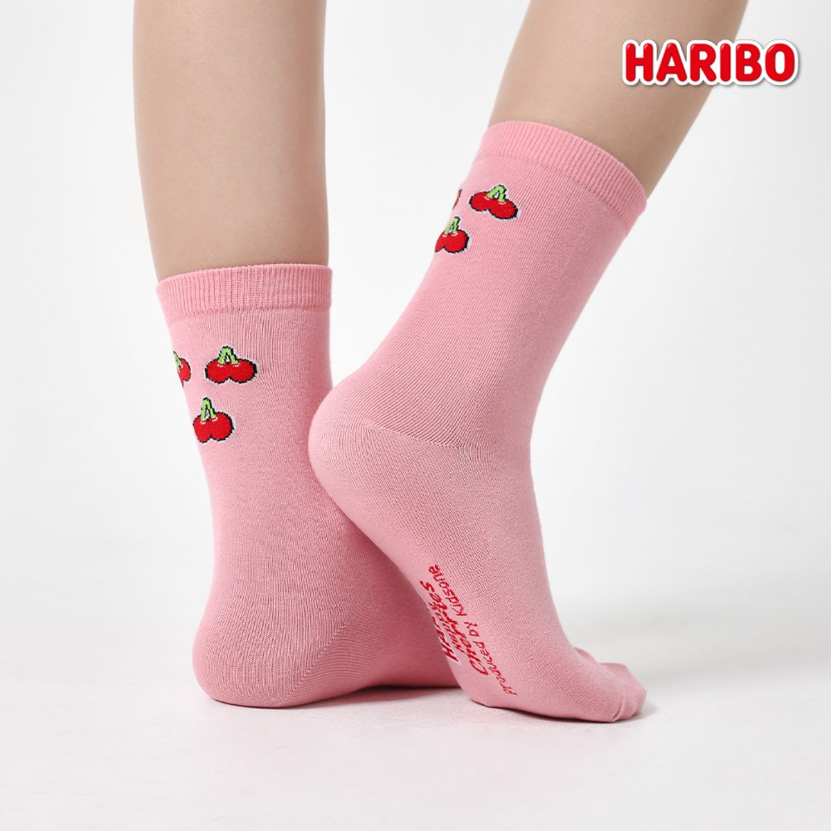 하리보(HARIBO) [SET] 패션 미들 삭스 체리 4P (여성용)