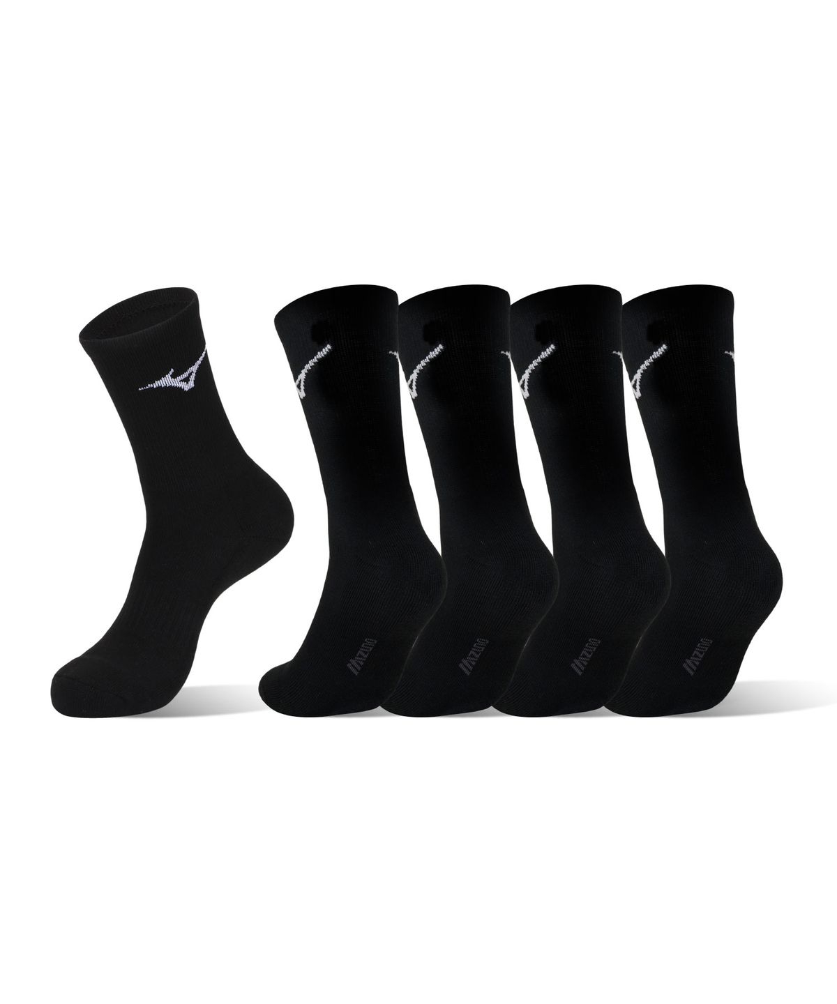 미즈노(MIZUNO) 이중 쿠셔닝 크루삭스 5족