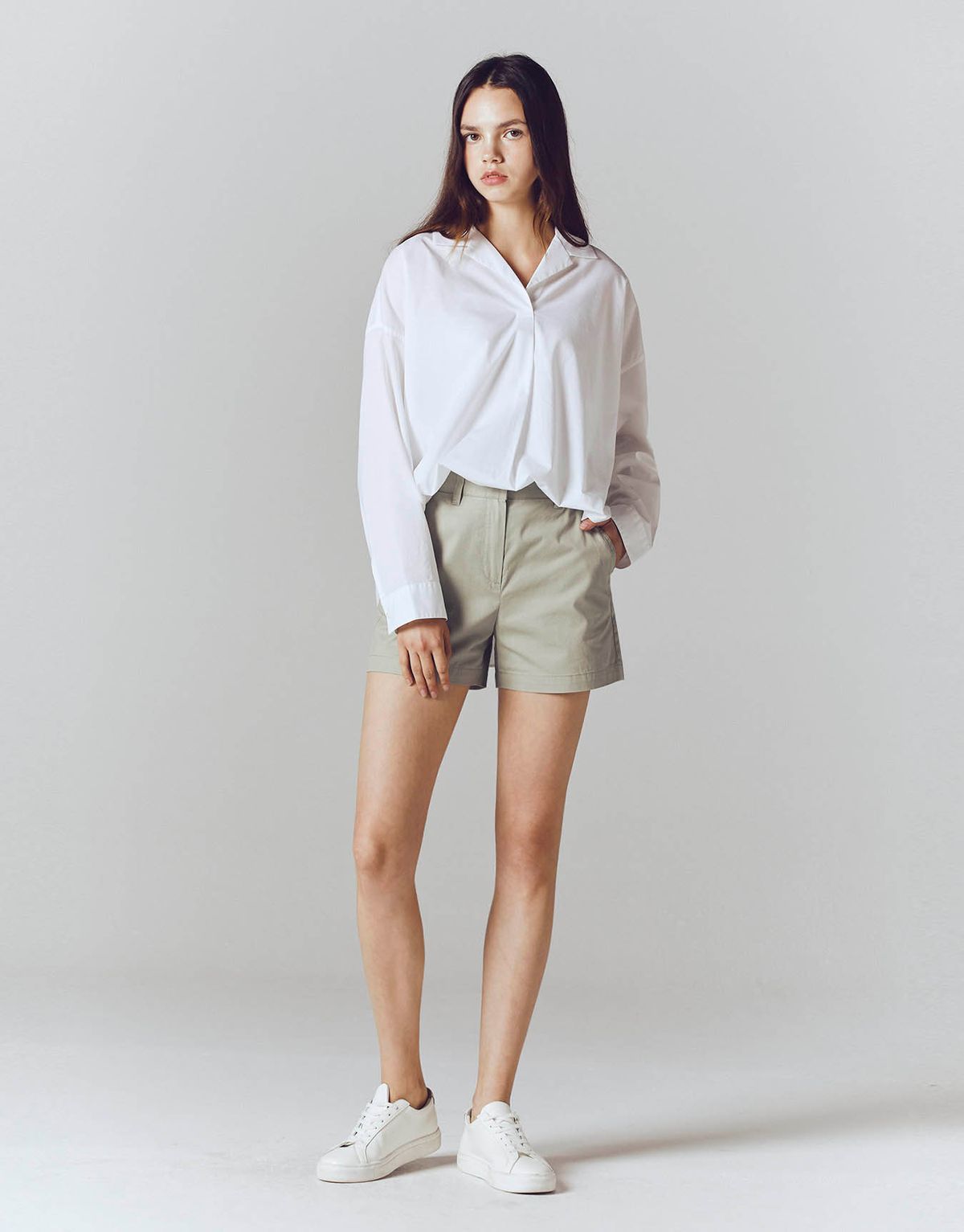 지오다노(GIORDANO) 더블카라 루즈핏 셔츠 342906 [3color]
