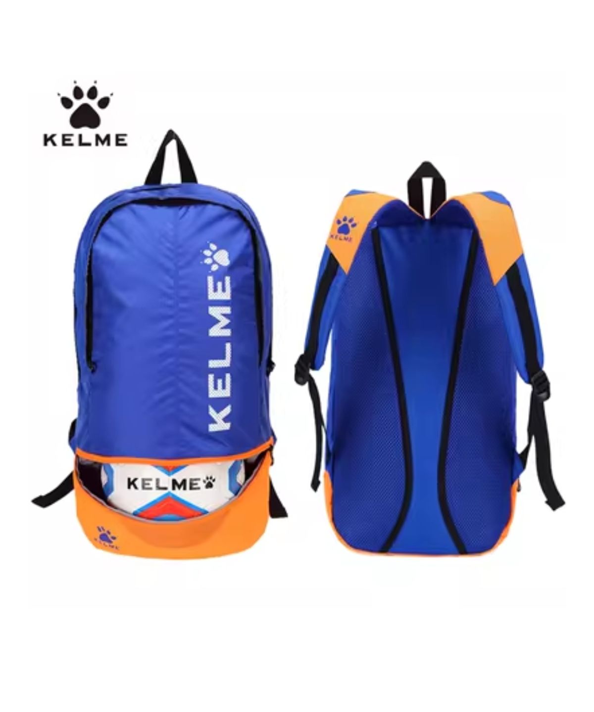 켈미(KELME) 9891020 스포츠 백팩(성인) 로얄 블루/네온 오렌지