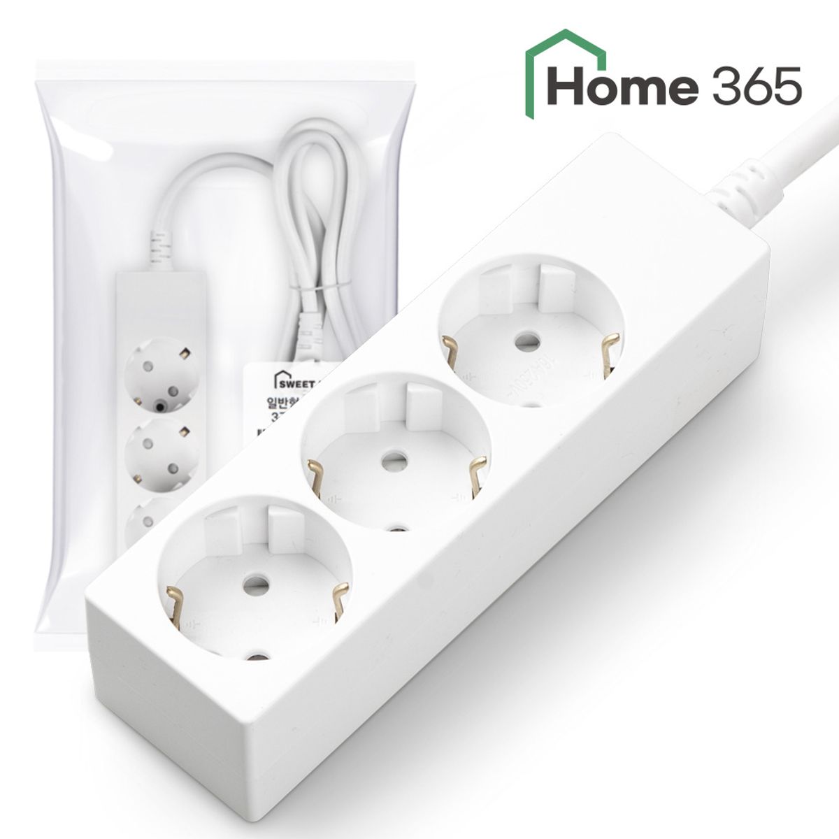홈365(HOME365) 국산 16A 일반 멀티탭 3구 1.5m