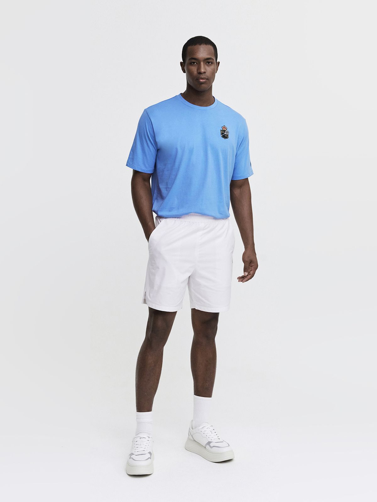 세르지오 타키니(SERGIO TACCHINI) M MC 랠리 매치 반팔 티셔츠 (L.Blue)