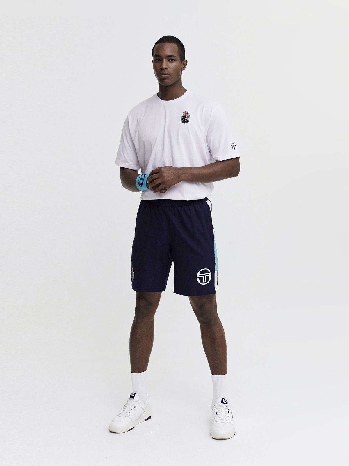 세르지오 타키니(SERGIO TACCHINI) M MC 랠리 매치 반팔 티셔츠 (Snow White)