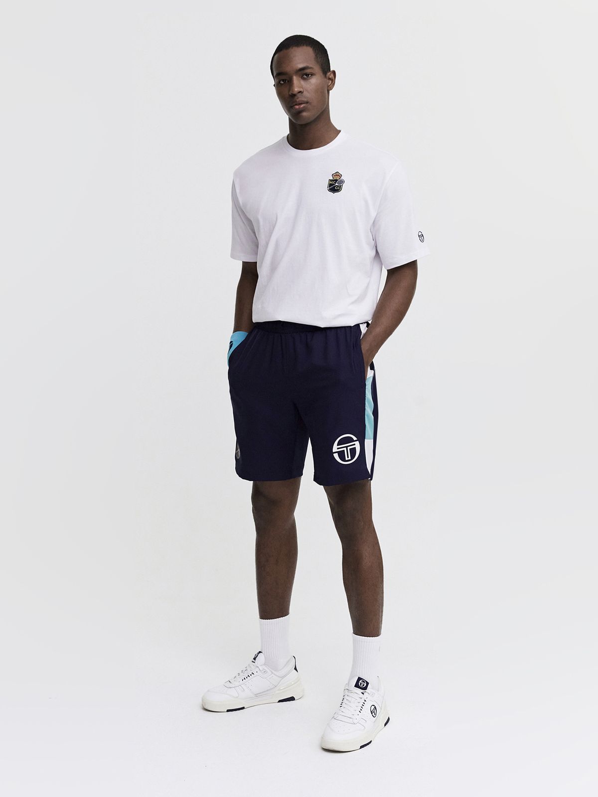 세르지오 타키니(SERGIO TACCHINI) M MC 랠리 매치 반팔 티셔츠 (Snow White)
