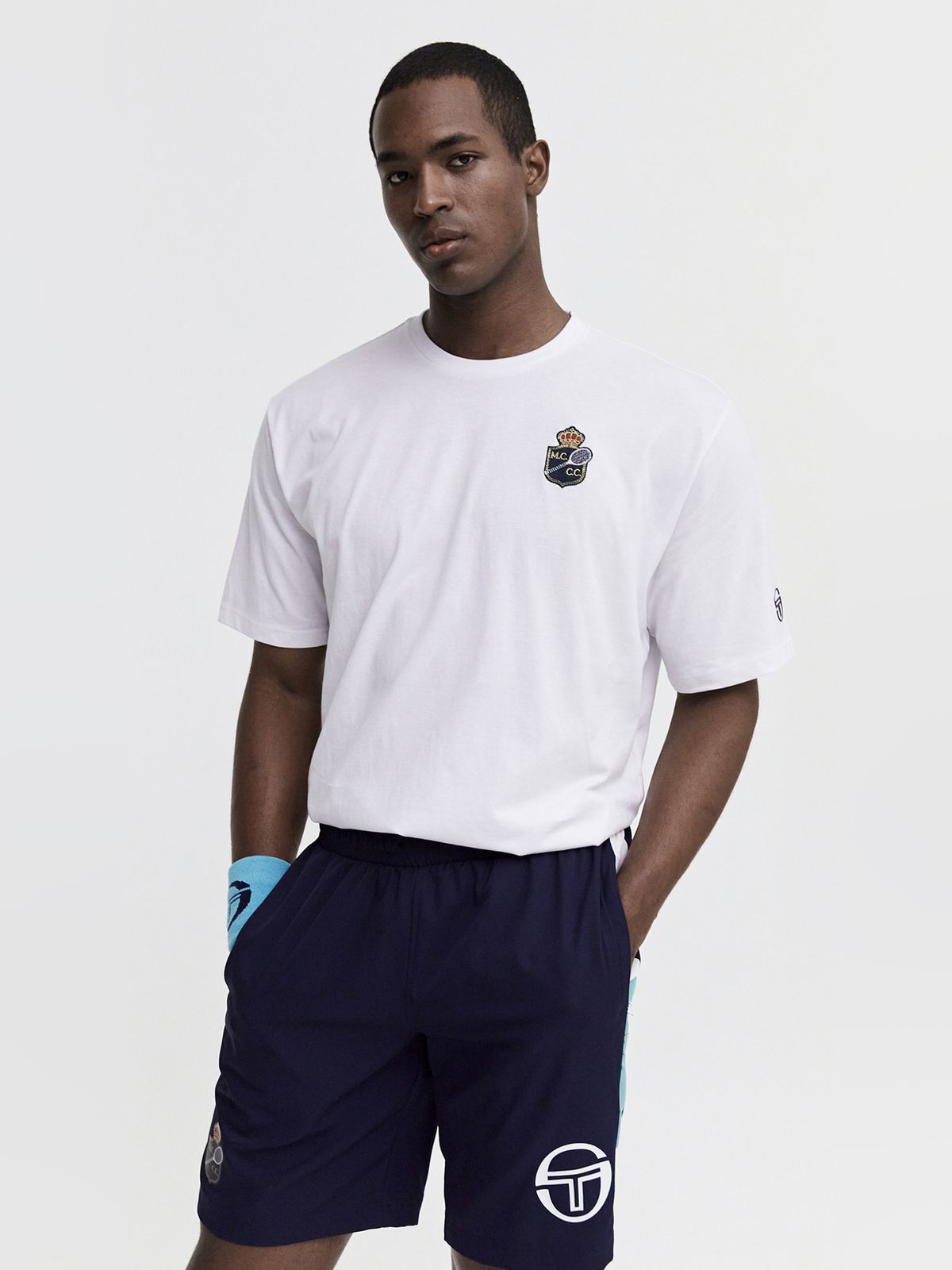 세르지오 타키니(SERGIO TACCHINI) M MC 랠리 매치 반팔 티셔츠 (Snow White)