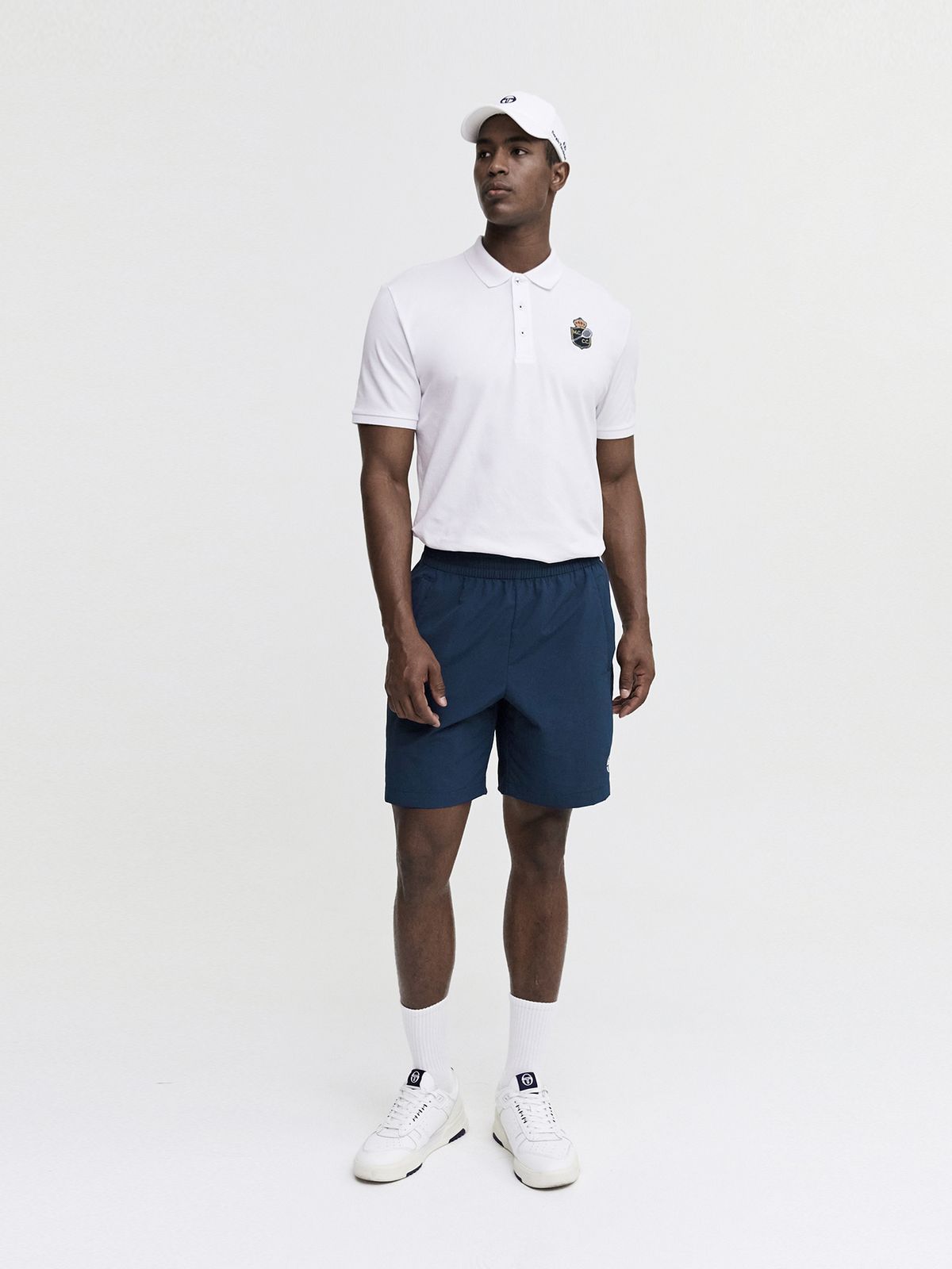 세르지오 타키니(SERGIO TACCHINI) M MC 더블 매치 반팔 폴로 셔츠 (Snow White)