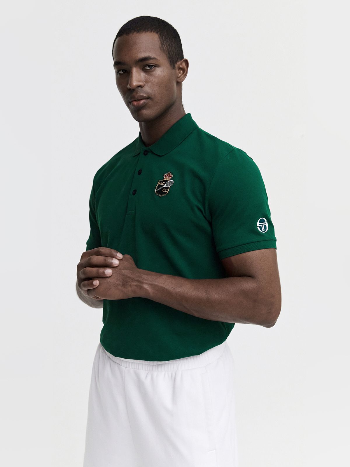 세르지오 타키니(SERGIO TACCHINI) M MC 더블 매치 반팔 폴로 셔츠 (D.Green)