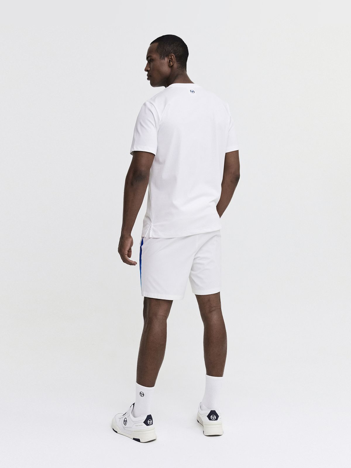 세르지오 타키니(SERGIO TACCHINI) M 아레쪼 CP 그래픽 라운드넥 반팔 티셔츠 (White)