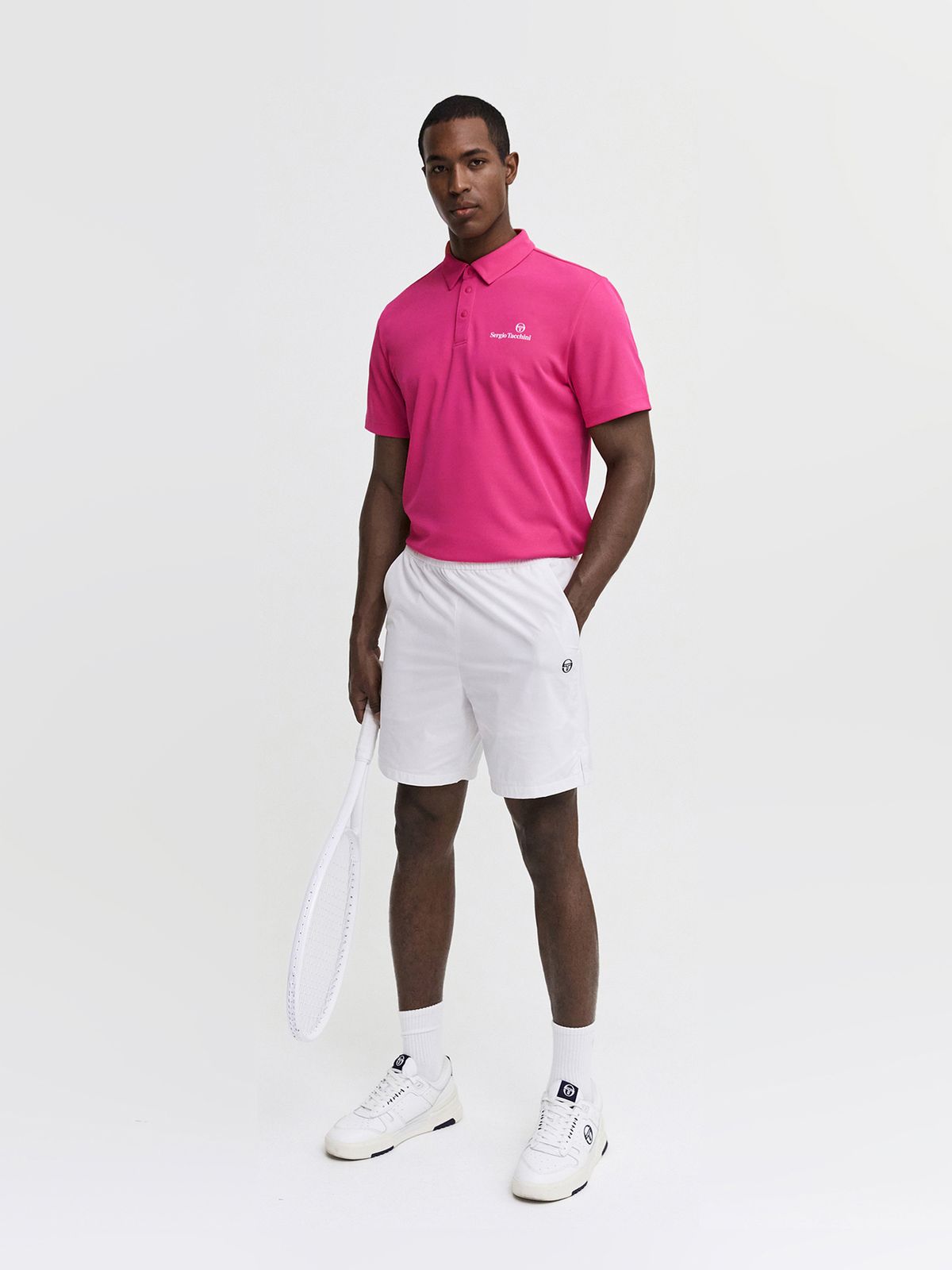 세르지오 타키니(SERGIO TACCHINI) M 프로 폴리 반팔 폴로셔츠 (Pink)