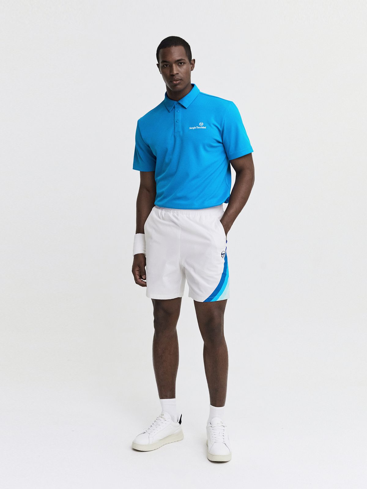 세르지오 타키니(SERGIO TACCHINI) M 프로 폴리 반팔 폴로셔츠 (Blue)