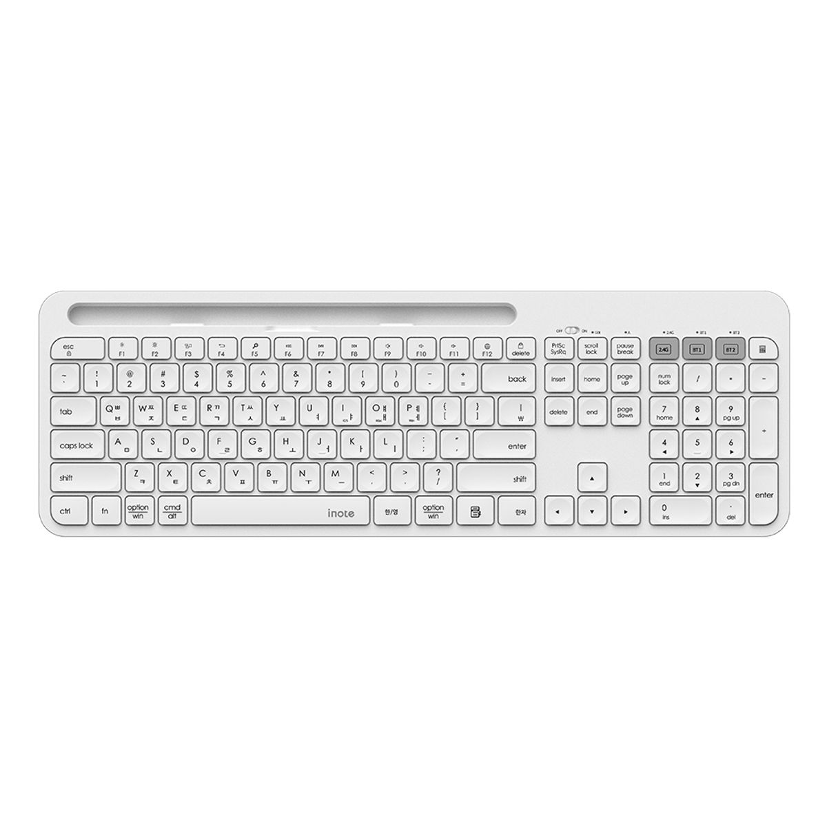 아이노트(INOTE) K608RB 멀티페어링 블루투스 무선 키보드