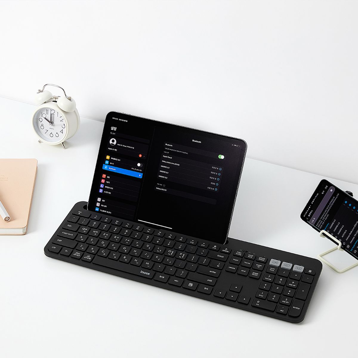 아이노트(INOTE) K608RB 멀티페어링 블루투스 무선 키보드