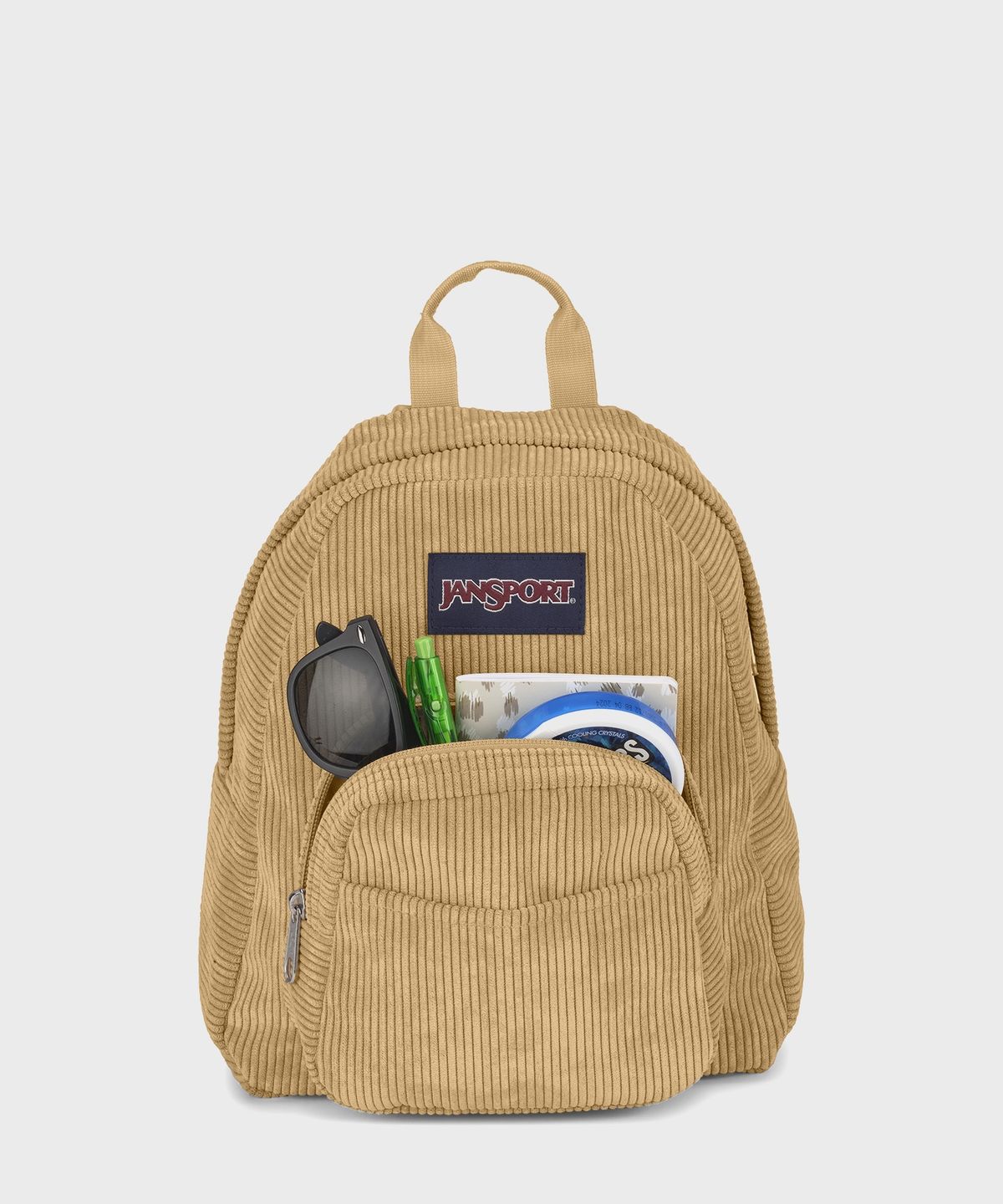 잔스포츠(JANSPORT) 하프파인트 코듀로이 미니백팩 CURRY CORDUROY