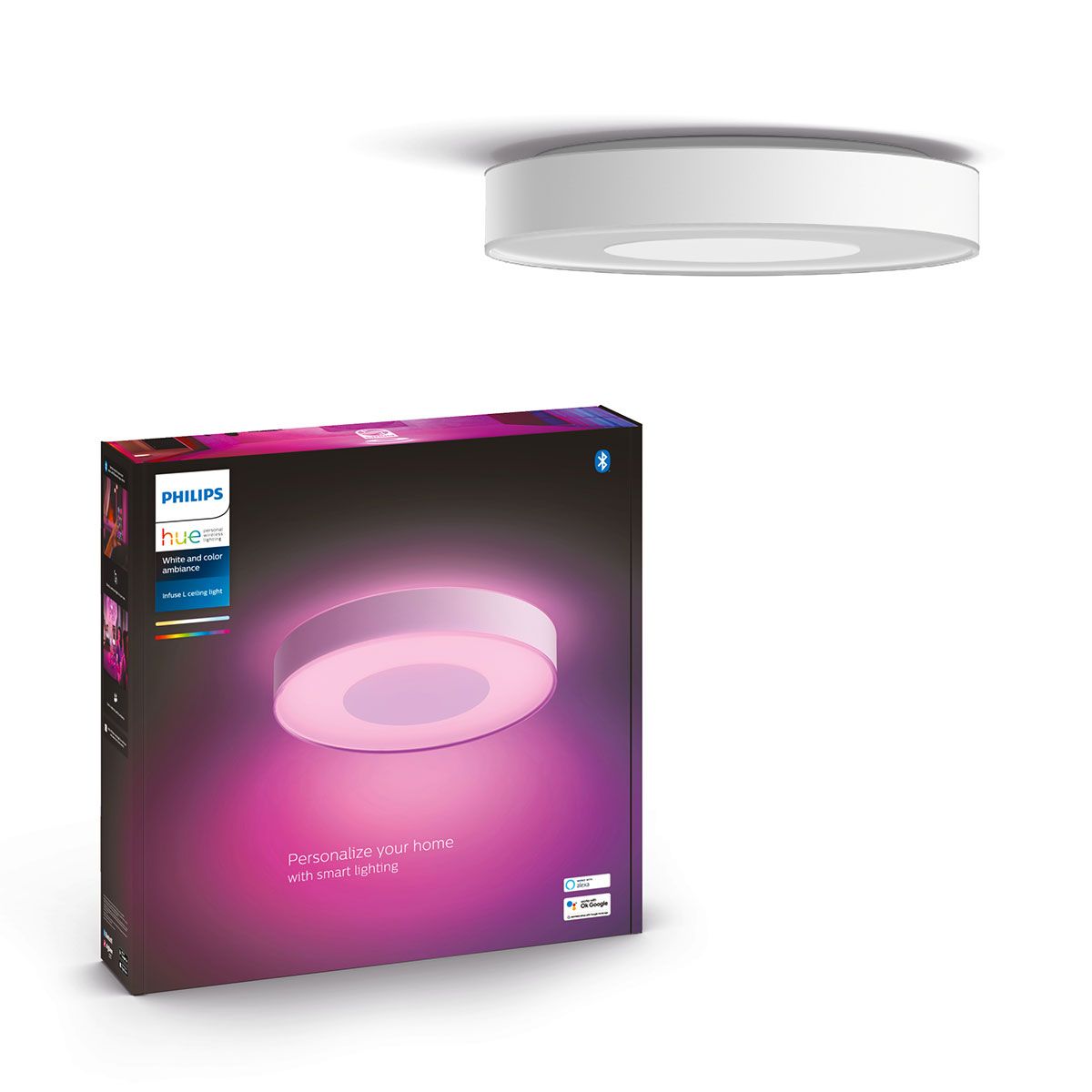 필립스 휴(PHILIPS HUE) 휴 화이트&컬러 앰비언스 인퓨즈 LED 방등 거실등