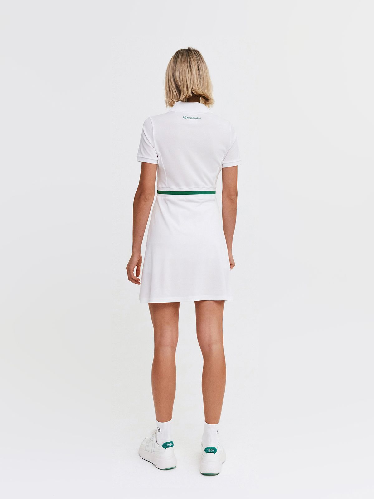 세르지오 타키니(SERGIO TACCHINI) W 클래식 CP 카라브이넥 반팔 드레스