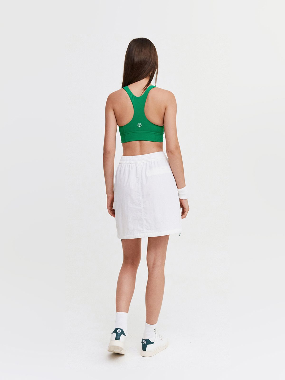 세르지오 타키니(SERGIO TACCHINI) W 크루 우븐 스커트 (White)