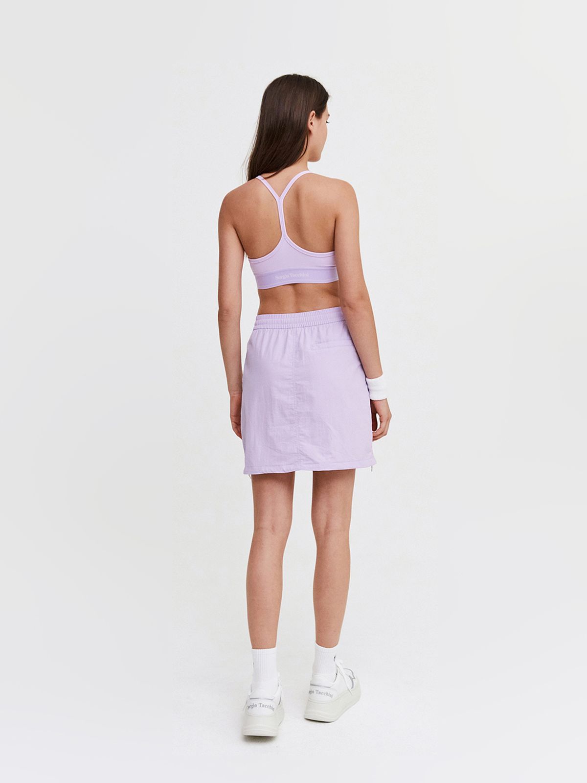 세르지오 타키니(SERGIO TACCHINI) W 크루 우븐 스커트 (L.Purple)